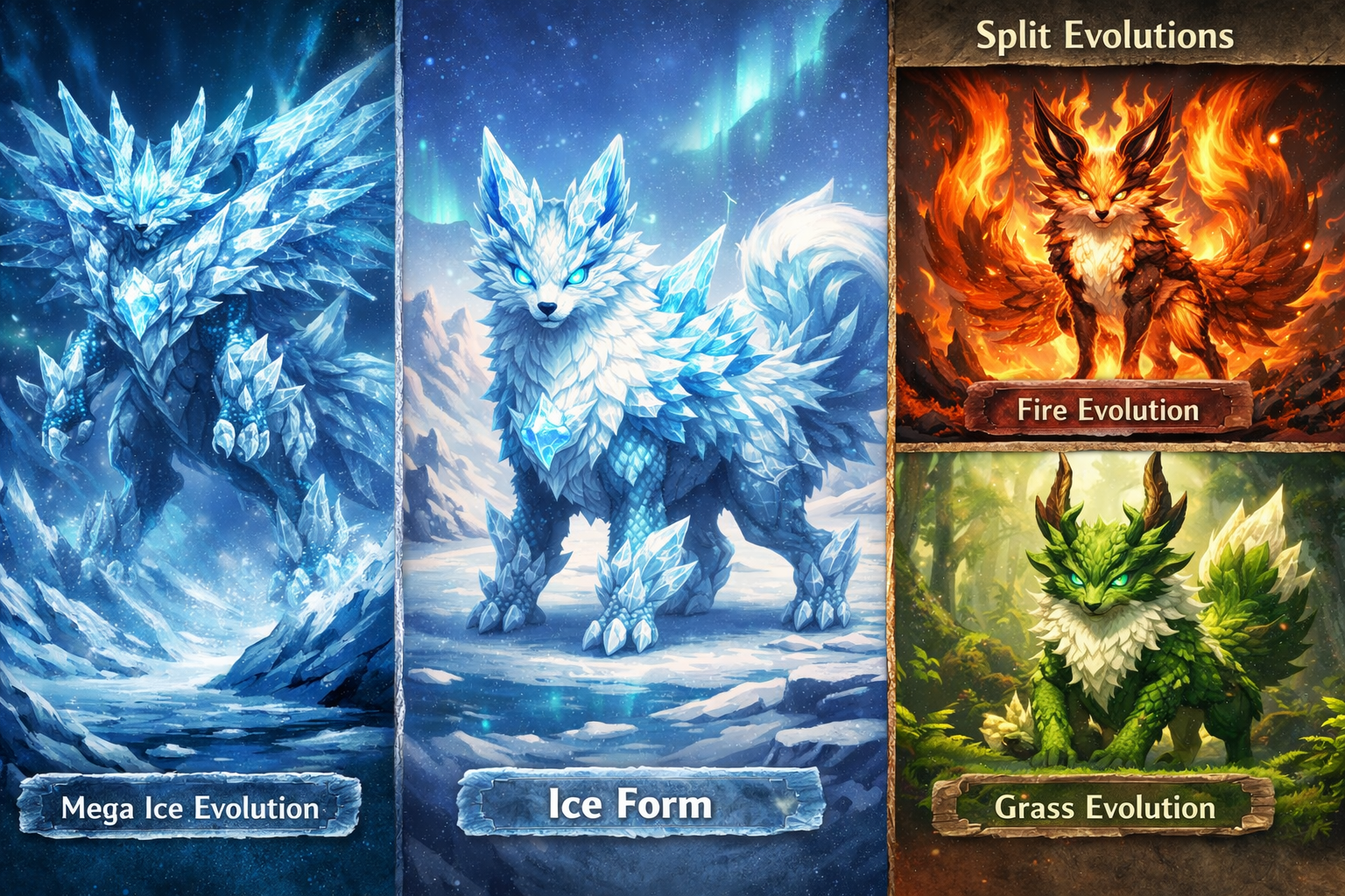 Glaciolf Split Evolutions